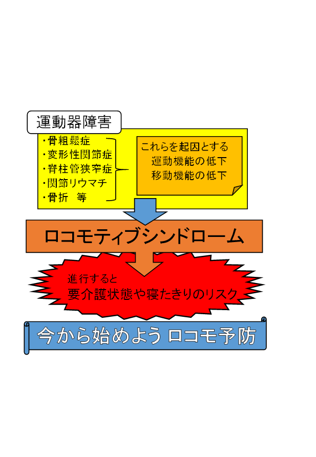 ロコモティブシンドロームについて | 梅郷整形外科クリニック